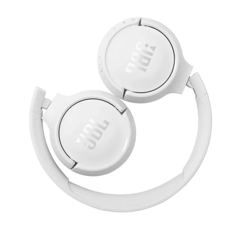 JBL Tune 510 WHITE belaidės ausinės, 20–20000 Hz, 40 h baterija, USB-C, baltos
