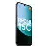 Išmanusis telefonas Xiaomi Redmi 15C 6,9 colio 4 GB RAM 256 GB atminties, MediaTek Helio G81-Ultra, 50 MP dviguba kamera, 6000 mAh, IP64, Juodas