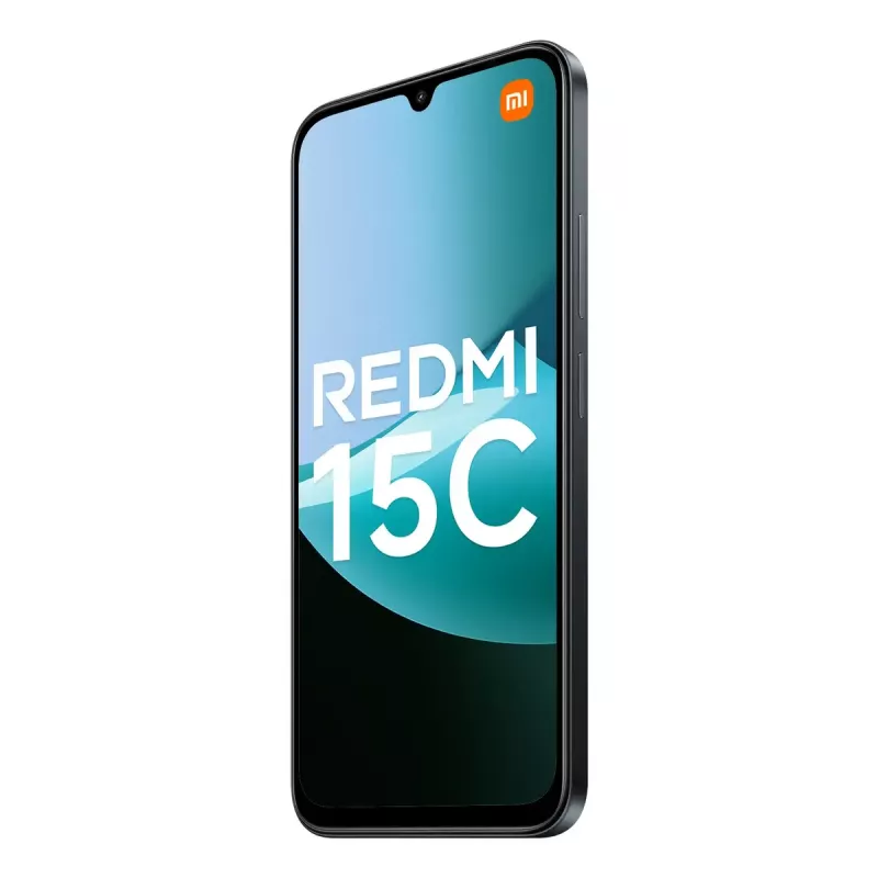 Išmanusis telefonas Xiaomi Redmi 15C 6,9 colio 4 GB RAM 256 GB atminties, MediaTek Helio G81-Ultra, 50 MP dviguba kamera, 6000 mAh, IP64, Juodas