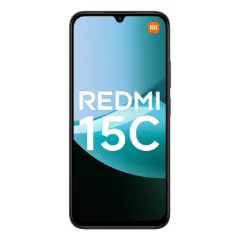 Išmanusis telefonas Xiaomi Redmi 15C 6,9 colio 4 GB RAM 256 GB atminties, MediaTek Helio G81-Ultra, 50 MP dviguba kamera, 6000 mAh, IP64, Juodas