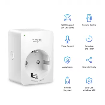 TP-Link Tapo P100 Mini išmanusis Wi-Fi kištukinis lizdas