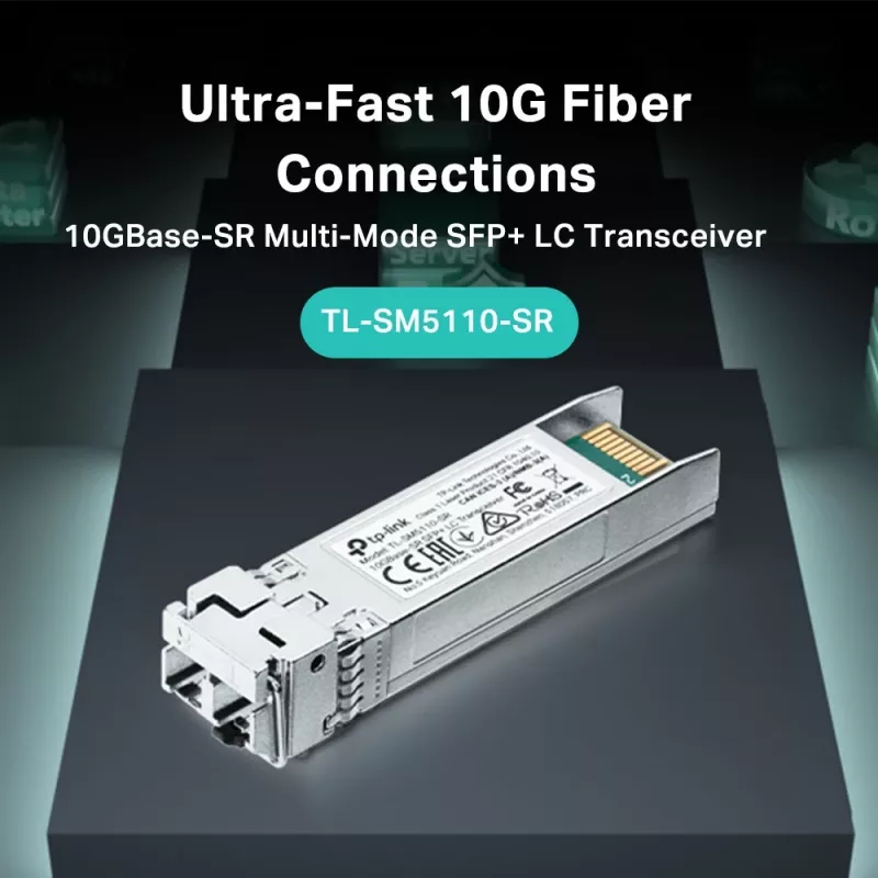 TP-Link TL-SM5110-SR 10GBase-SR SFP+ LC siųstuvas-imtuvas, 10 Gbit/s, 300 m