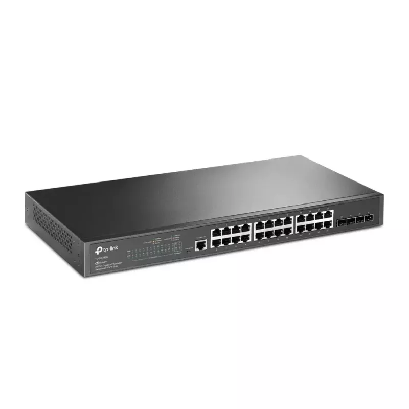 TP-Link Omada 24 prievadų Gigabit L2+ valdomas jungiklis su 4 SFP lizdais