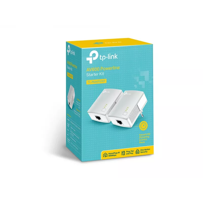 TP-Link TL-PA4010KIT 600 Mbit/s Ethernet LAN Baltas 2 vnt