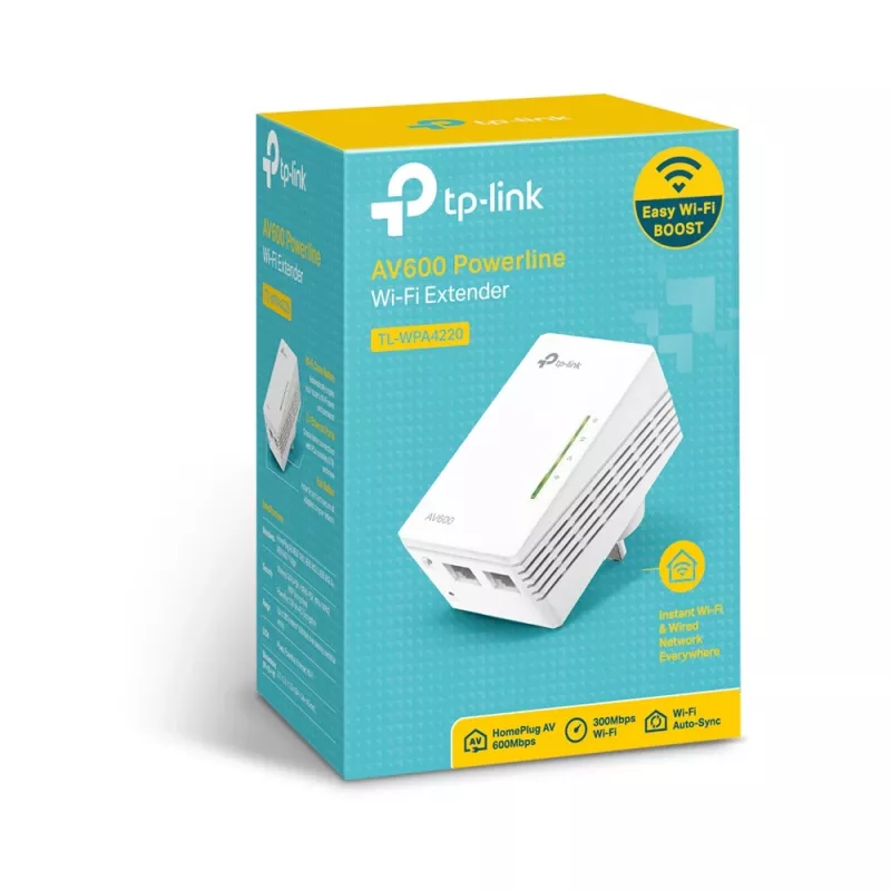 TP-Link TL-WPA4220 Powerline 600 Wi-Fi tinklo plėtiklis
