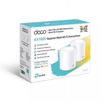 TP-Link Deco X20 AX1800 belaidžio tinklo Wi-Fi 6 sistema (2 vnt.)