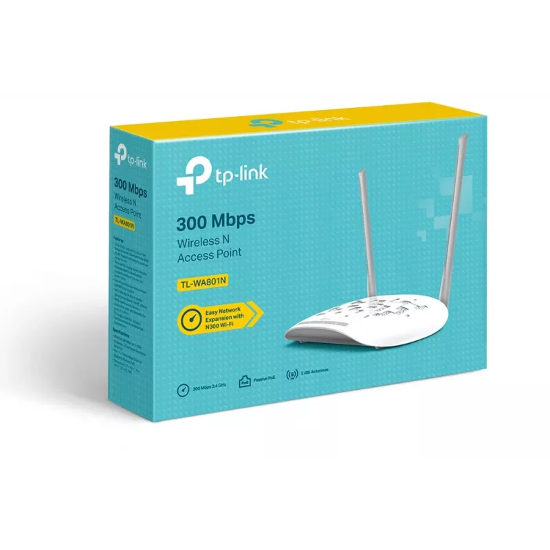 TP-Link TL-WA801N belaidis prieigos taškas 300 Mbit/s baltas Power over Ethernet (PoE)