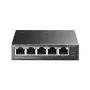 TP-Link TL-SG1005LP tinklo jungiklis, nevaldomas, Gigabit Ethernet (10/100/1000), Power over Ethernet (PoE), juodas