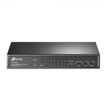TP-Link TL-SF1009P 9 prievadų 10/100Mbps darbalaukio jungiklis su 8 PoE+ prievadais