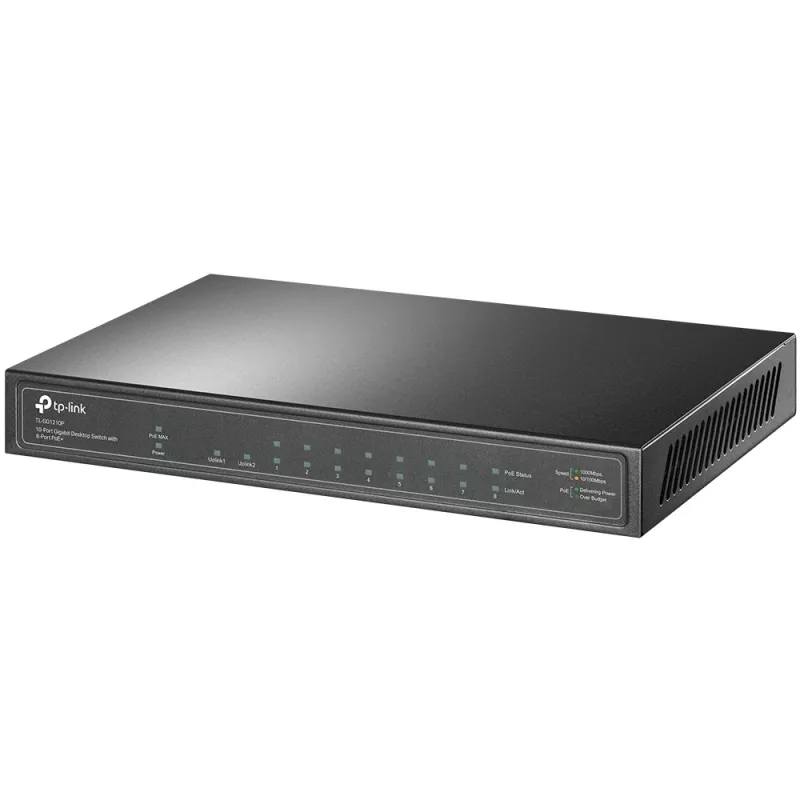 TP-Link TL-SG1210P tinklo jungiklis nevaldomas Gigabit Ethernet (10/100/1000) Maitinimas per Ethernet (PoE) Pilka