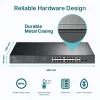 TP-Link TL-SG1218MP 18 prievadų Gigabit tinklo jungiklis su 16 PoE+, nevaldomas, 1U