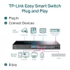 Valdomas jungiklis TP-Link TL-SG1428PE 28 prievadų Gigabit su 24 PoE+ prievadais