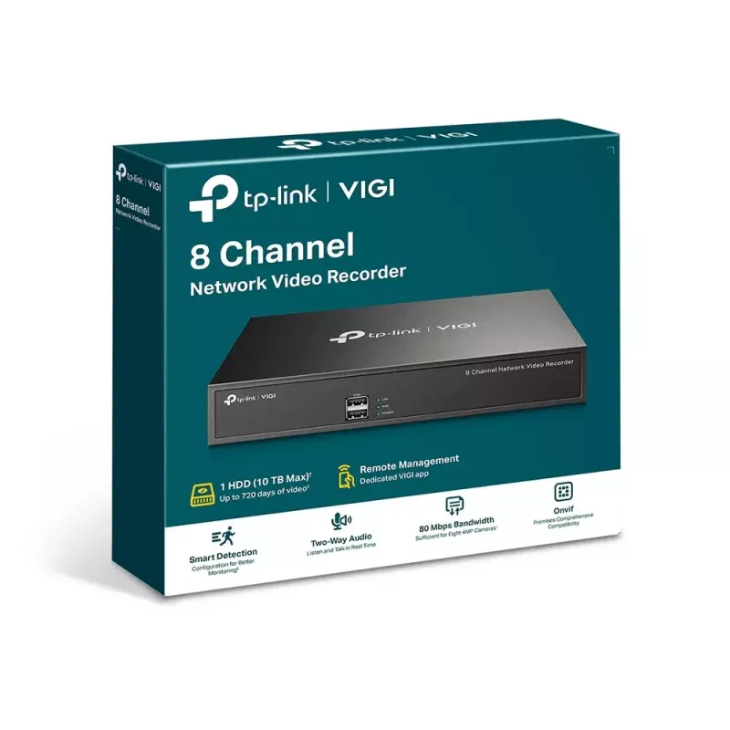 TP-LINK VIGI 8 kanalų tinklo vaizdo registratorius NVR1008H