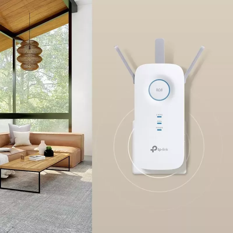 TP-Link RE550 belaidžio tinklo stiprintuvas, 1900 Mbit/s, dual band, baltas