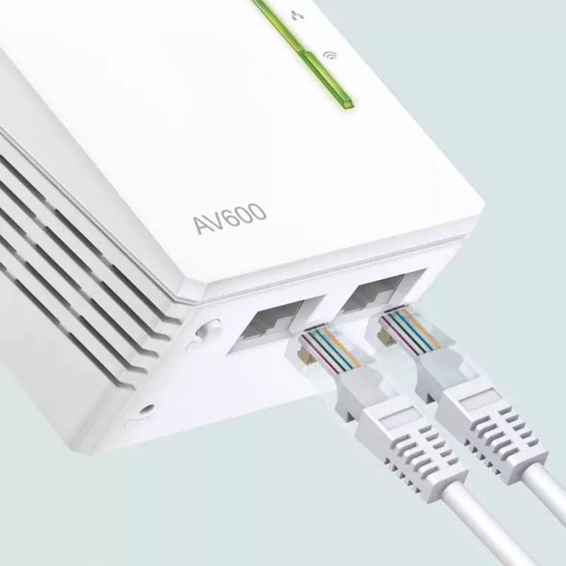 TP-Link AV600 600 Mbit/s Ethernet LAN Wi-Fi Baltas 1 vnt.