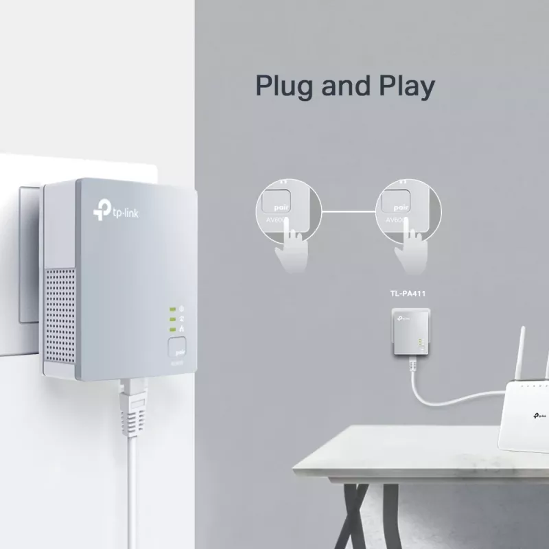 Powerline adapteris TP-Link AV500 Nano Starter Kit