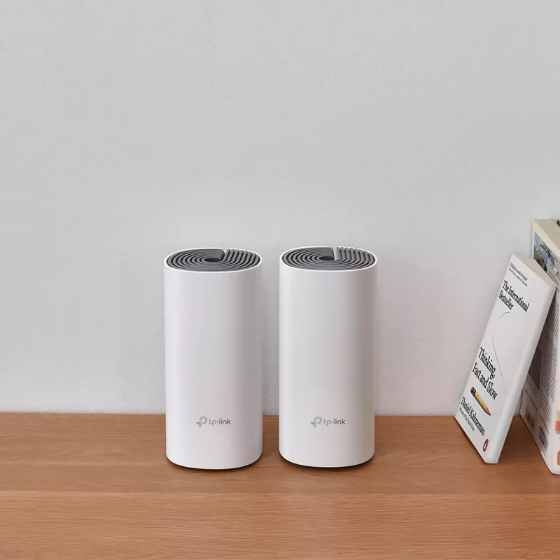 TP-Link Deco E4 (2 vnt.) AC1200 visas namas belaidis tinklo rinkinys