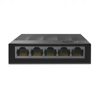 TP-Link LS1005G 5 prievadų 10/100/1000Mbps stalinis tinklo jungiklis, nevaldomas, Gigabit Ethernet, montuojamas ant sienos