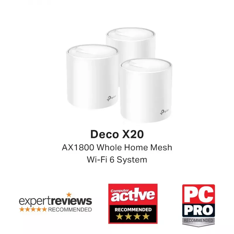 TP-Link Deco X20 AX1800 belaidžio tinklo sistema 3 vnt.