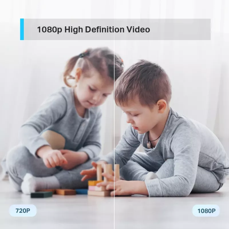 TP-Link Tapo Pan/Tilt Vidaus Wi-Fi IP Kamera, 2K, Naktinis Matymas, Dvipusis Garsas, Palaiko microSD iki 512 GB, Balta