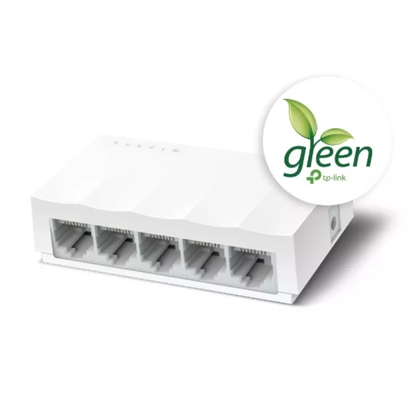 Tinklo jungiklis TP-Link LS1005 nevaldomas Fast Ethernet baltas
