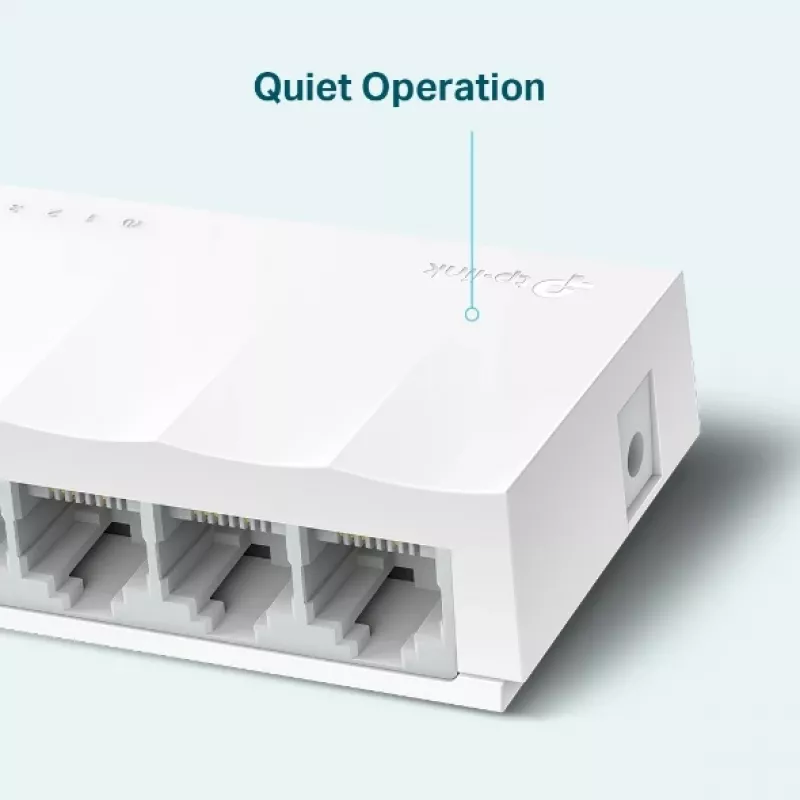 Tinklo jungiklis TP-Link LS1005 nevaldomas Fast Ethernet baltas