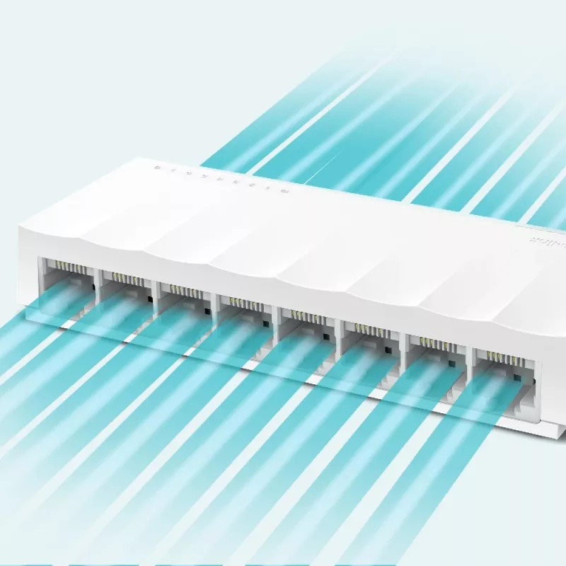 TP-Link LS1008 8 prievadų 10/100Mbps stalinis tinklo jungiklis