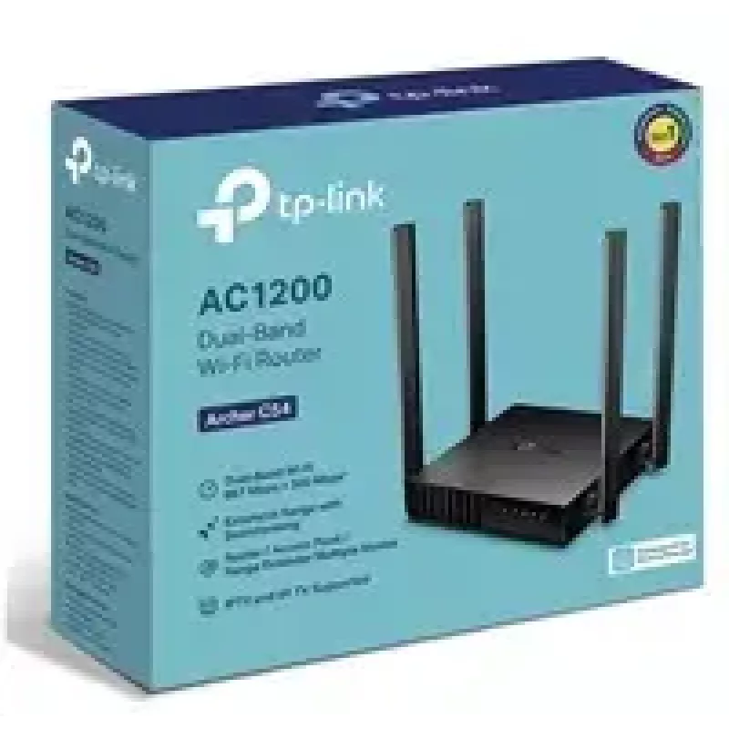 TP-Link Archer C54 belaidis maršrutizatorius Fast Ethernet Dual-band (2,4 GHz / 5 GHz) Juodas