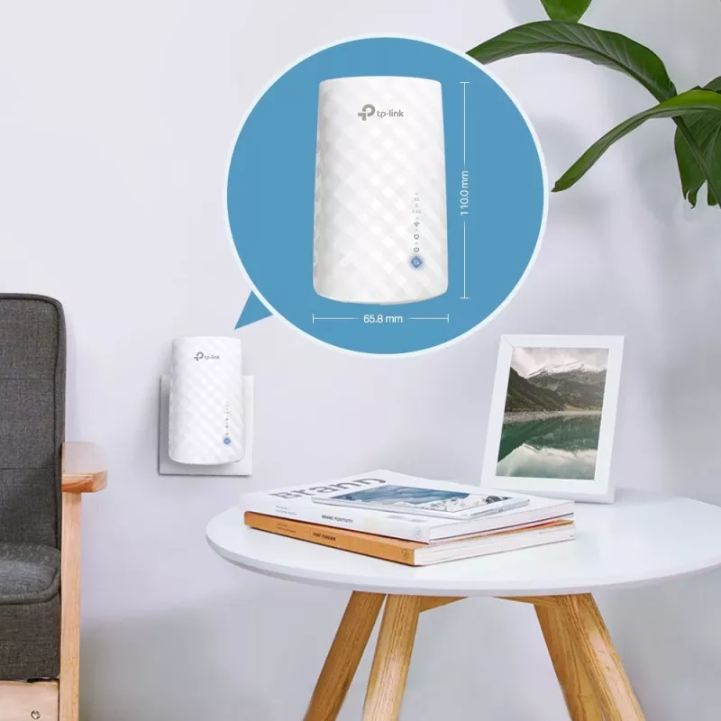 TP-Link RE190 belaidžio tinklo stiprintuvas, AC750, dviejų juostų, baltas