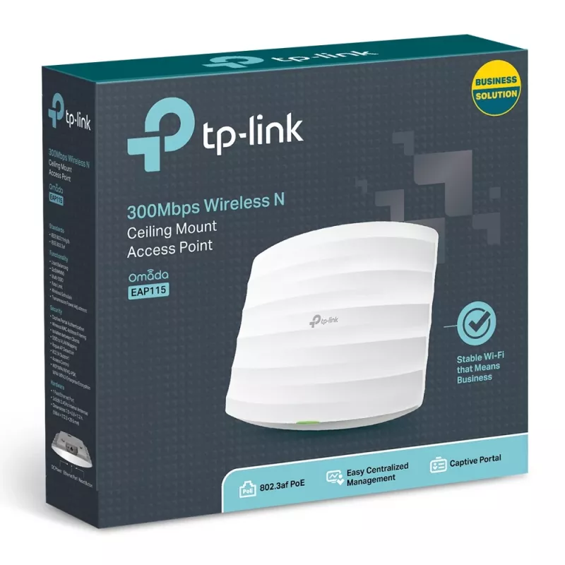 TP-Link Omada 300Mbps belaidis N lubų montažo prieigos taškas