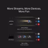 Stalinis maršrutizatorius MERCUSYS MR80X — Dviejų juostų Wi‑Fi 6 (802.11ax), 3000 Mbps, 4 išorinės antenos, 3 Gigabit LAN prievadai
