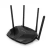 Stalinis maršrutizatorius MERCUSYS MR80X — Dviejų juostų Wi‑Fi 6 (802.11ax), 3000 Mbps, 4 išorinės antenos, 3 Gigabit LAN prievadai