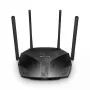 Stalinis maršrutizatorius MERCUSYS MR80X — Dviejų juostų Wi‑Fi 6 (802.11ax), 3000 Mbps, 4 išorinės antenos, 3 Gigabit LAN prievadai