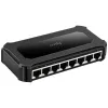 Cudy GS108D tinklo jungiklis 8 prievadų Gigabit Ethernet (10/100/1000), 16 Gbit/s perjungimas, DC 5V, stalinis, juodas