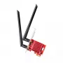 Vidinė WLAN/Bluetooth PCIe tinklo plokštė Cudy WE3000S – Triband 2.4/5/6 GHz, Intel AX210, Bluetooth 5.2, 2400 Mbps, Full-height/Low-profile