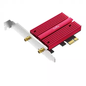 Vidinė WLAN/Bluetooth tinklo plokštė Cudy WE4000 — PCIe, Intel AX200, Wi‑Fi 6 triband (2.4/5/6 GHz), 2400 Mbit/s, Bluetooth 5.0
