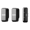 Belaidė klipinė mikrofonų sistema Rode Wireless Micro Black – omnidirectional lavalier, 100 m atstumas, 7 h baterija, 48 kHz/24 bit