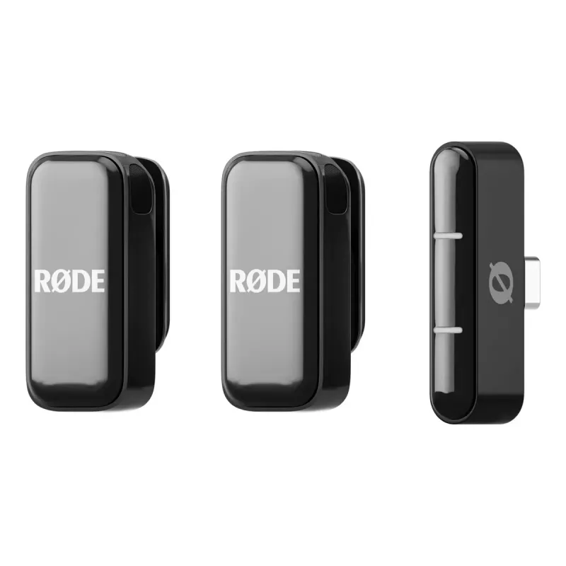 Belaidė klipinė mikrofonų sistema Rode Wireless Micro Black – omnidirectional lavalier, 100 m atstumas, 7 h baterija, 48 kHz/24 bit