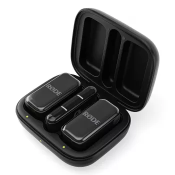 Belaidė klipinė mikrofonų sistema Rode Wireless Micro Black – omnidirectional lavalier, 100 m atstumas, 7 h baterija, 48 kHz/24 bit