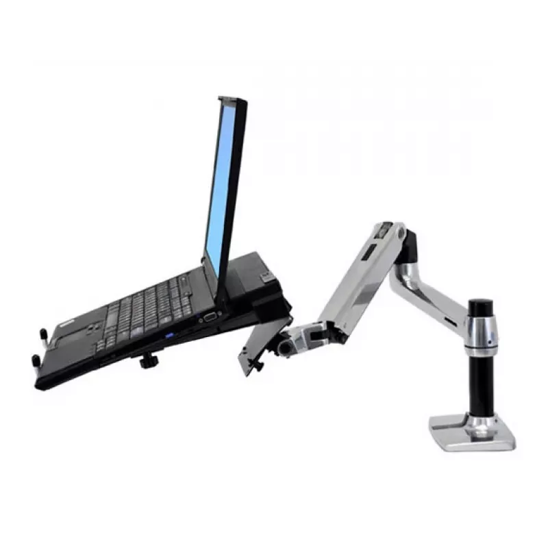 Ergotron LX LCD monitoriaus laikiklis darbo stalui, poliruotas aliuminis