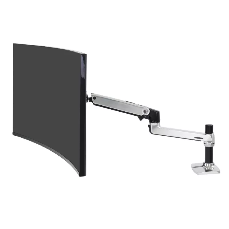 Ergotron LX LCD monitoriaus laikiklis darbo stalui, poliruotas aliuminis