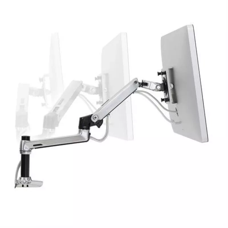 Ergotron LX LCD monitoriaus laikiklis darbo stalui, poliruotas aliuminis
