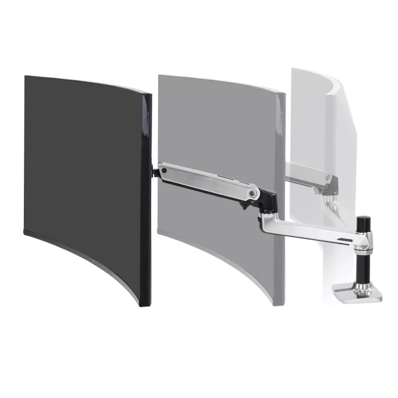 Ergotron LX LCD monitoriaus laikiklis darbo stalui, poliruotas aliuminis