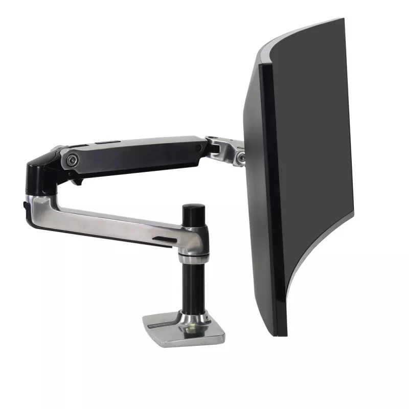 Ergotron LX LCD monitoriaus laikiklis darbo stalui, poliruotas aliuminis