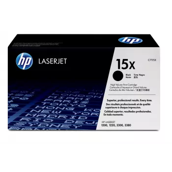 HP 15X didelės išeigos juodas originalus LaserJet tonerių kasetė, 3500 puslapių, juoda, 1 vnt.