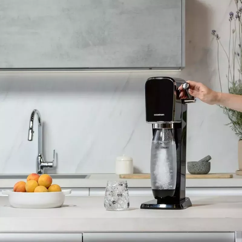Soda gaminimo aparatas SodaStream ART Black Steel 1L karbonatorius 60L