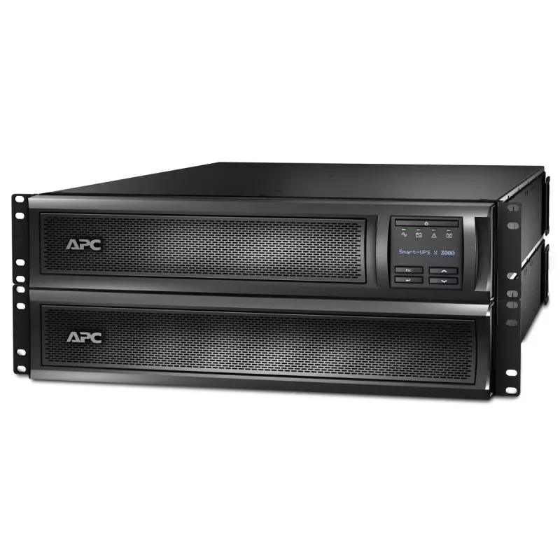 APC Smart-UPS X SMX3000RMHV2U - 3000VA, 8x C13, 1x C19, USB, praplečiamas veikimo laikas
