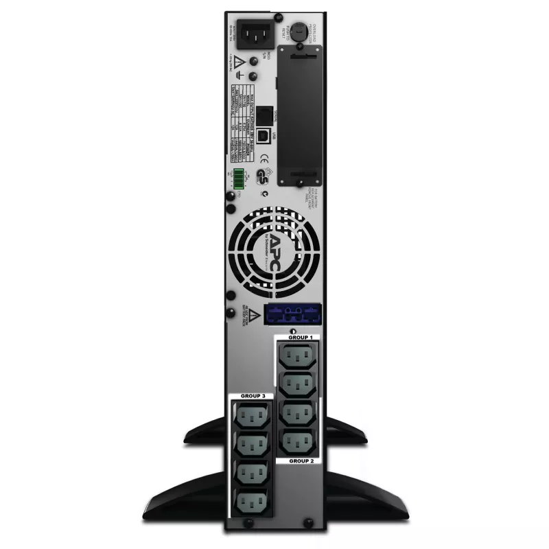 APC Smart-UPS X SMX1500RMI2U - 1500VA, 8x C13 išėjimai, USB, išplečiamas veikimo laikas