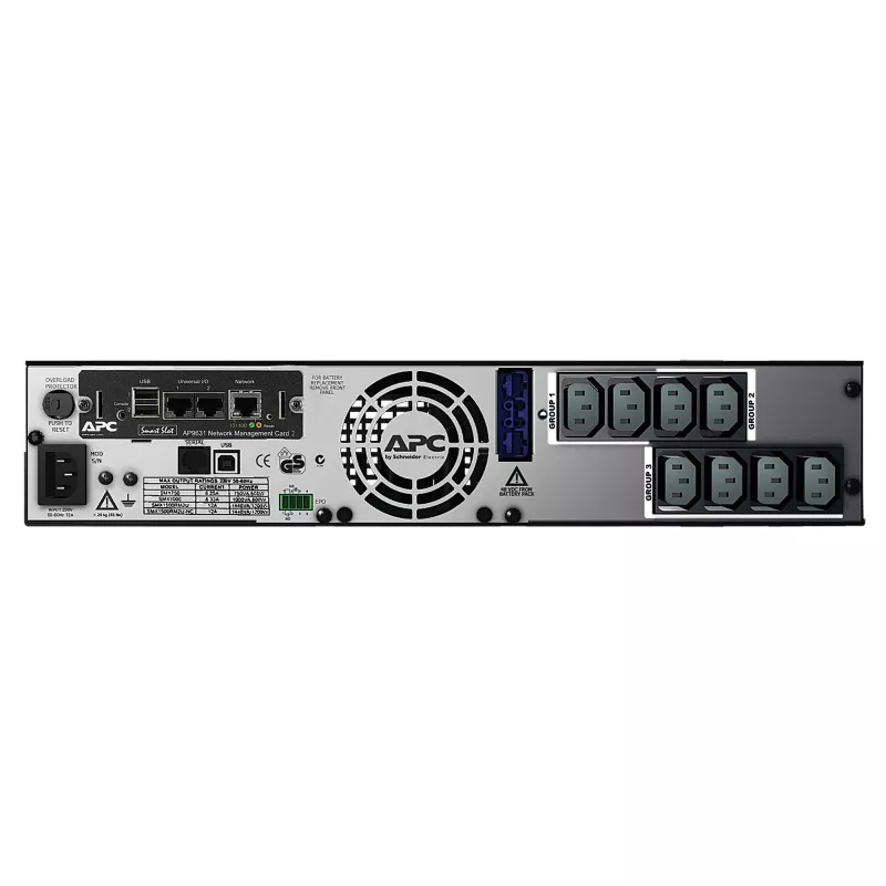 APC Smart-UPS X SMX1500RMI2UNC - 1500VA, 8x C13 išėjimai, USB, praplečiamas veikimo laikas, NMC