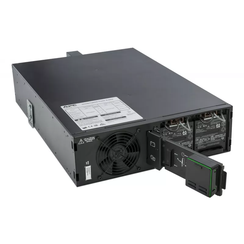 APC Smart-UPS On-Line SRT5KRMXLI – 5000VA, 6x C13, 4x C19 išėjimai, montuojamas į stelažą, integruota tinklo valdymo kortelė